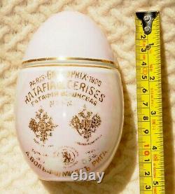 1847 Russian Imperial Enamel Porcelain Bottle Egg Easter Bany Rabit Medal Riga