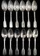 1857 Antique Russian Imperial 84 Silver Set Of 12 Table Spoons Sazikov Factory