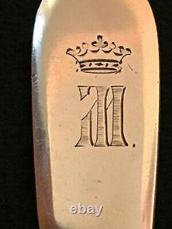 1877 Crown Monogram Spoon Russian Imperial Antique Silver 84 Russia Czar Romanov
