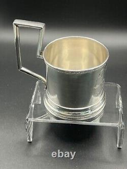 1896 Antique Imperial Russian Sterling Silver 84 Glass Tea Cup Holder 138gr