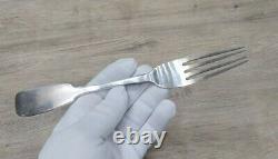 1908-1917 Antique Russian Imperial Solid Silver 84 Fork 69g. Master DF. RK
