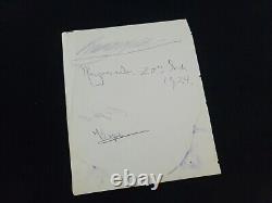 1924 Imperial Russian Royalty Signed Grand Duke Duchess Princess Royal Document