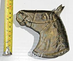 19c RUSSIAN ROYAL IMPERIAL ASHTRAY STATUE BRONZE HORSE GOLD SILVER ART BUST EGG