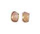 19thc Antique 6½ct Imperial Topaz+stud Earrings Ancient Roman God Apollo Jupiter