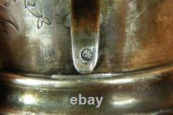 2 Antique Imperial Russian 875 Sterling Silver Lemon Tea Cup Holder Moscow 1800s