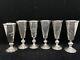 6 Imperial Russian 84 Silver Bc Maker Vodka Shot Glasses As Is