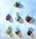 7pc Joan Rivers Faberge Egg Russian Imperial Enamel Charms Vintage Jewelry