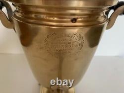 ANTIQUE 19th C IMPERIAL RUSSIAN BRASS TEA SAMOVAR by ROMANOV FACTORY TULA EGOIST