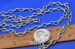ANTIQUE Imperial russian 19th! Silver 84 Chain necklace jewelry 34.9 grams