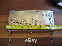 ANTIQUE RUSSIAN IMPERIAL 84 SILVER MONEY PURSE ART NOUVEAU 173 gr