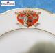 Antique Russian Imperial Porcelain Plate Obolianov Armorial Hand Painted