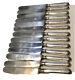 Antique 1870 Russian Imperial Set Of 13 Silver Plated Knives Kondratov