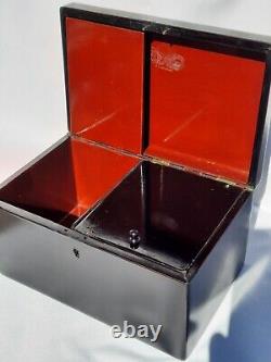 Antique 1880's Vishnyakov Factory Russian Lacquer Box Imperial Era Fedoskino