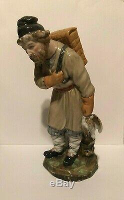 Antique 18th Century Russian Porcelain Figurine by Imperial Factory in St Peter