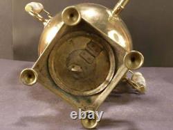 Antique 19 c Imperial Russian Brass Coffee Kettle Tea Pot Urn Samovar Heater