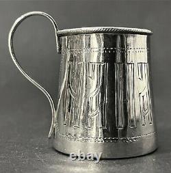 Antique 19C Imperial Russian 84 Silver Small Cup? (N. Feofilov)