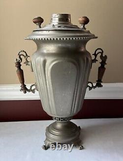 Antique 19th C. Conical Imperial Batashev Russian Samovar, Marked