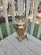 Antique 19th Century Imperial Russia Brass Samovar Multiple Engravings Stamped