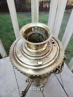 Antique 19th Century IMPERIAL RUSSIA BRASS SAMOVAR Multiple Engravings Stamped