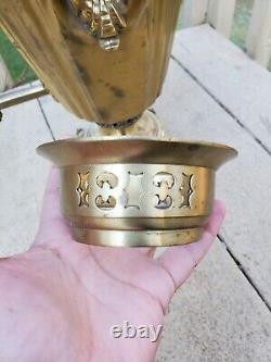 Antique 19th Century IMPERIAL RUSSIA BRASS SAMOVAR Multiple Engravings Stamped