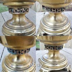 Antique 19th Century IMPERIAL RUSSIA BRASS SAMOVAR Multiple Engravings Stamped