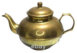 Antique 19th Century Imperial Russian Brass Samovar with Multiple Engravings