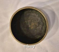 Antique 19th Century Imperial Russian Hammered Brass Bowl/Planter withClaw Feet