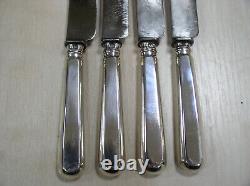 Antique 4 KNIFE knives SILVER 84 VARYPAEV 19 century imperial Russian Empire