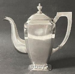 Antique Art Deco Imperial Russian 84-Silver 5-Piece Tea-Coffee Set, S. Bechgold