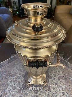 Antique Batashev Imperial Bronz Samovar, Made in Tula Russia