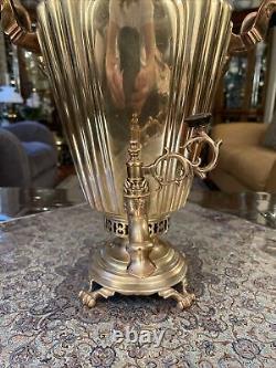 Antique Batashev Imperial Bronz Samovar, Made in Tula Russia