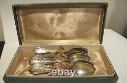 Antique Grachev Russian Imperial Silver 84 Set Of 6 Tea Spoons, 1890