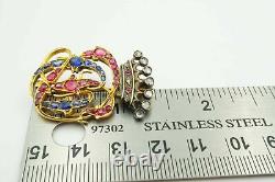 Antique Imperial Gold Romanov Tsarist Brooch Royalty Ducal Crown Cipher Royal RU