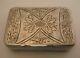 Antique Imperial Russian 84 Silver Snuff Box Hand Chased Dated 1850 Nice Signed