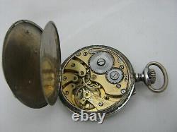 Antique Imperial Russ Silver Niello Pocket Watch Romanov Family