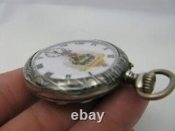 Antique Imperial Russ Silver Niello Pocket Watch Romanov Family