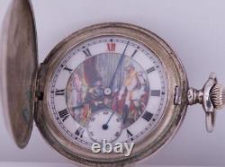 Antique Imperial Russ Silver Pocket Watch-Kaiser Wilhelm meet Tsar Nicholas II