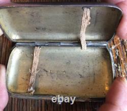Antique Imperial Russia Russian Sterling 84 Cheroot Case Niello Cigars 1884 Nice