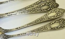 Antique Imperial Russian 6 Silver Spoons Grachev Brothers Set-Boxed c1908