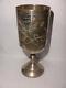 Antique Imperial Russian 84 Silver Aleksandr Krivovichev Kiddush Engraved Cup