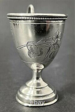 Antique Imperial Russian 84 Silver Engraved Cup (CK)