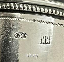 Antique Imperial Russian 84 Silver Engraved Cup (CK)
