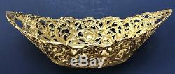 Antique Imperial Russian 84 Silver Repousse Basket (Faberge)