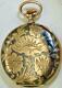 Antique Imperial Russian Art-nouveau Longines Silver, Gold&niello Pocket Watch
