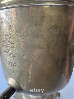 Antique Imperial Russian Brass Samovar 1880s