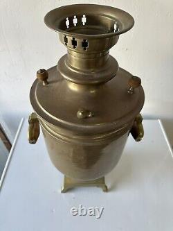 Antique Imperial Russian Brass Samovar 1880s