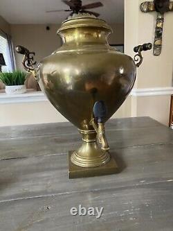 Antique Imperial Russian Brass Samovar 1890s