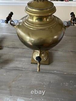 Antique Imperial Russian Brass Samovar 1890s