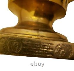 Antique Imperial Russian Brass Samovar Batashev With Lamp With Stamps