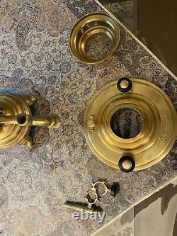 Antique Imperial Russian Brass Samovar Circa Late 19 Century Tula